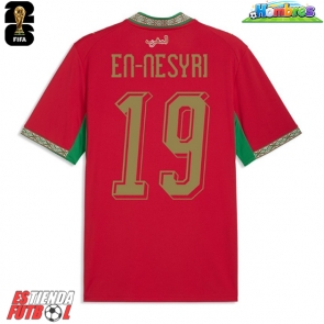 Marruecos Youssef En-Nesyri #19 Primera Equipación Mundial 2026 Manga Corta